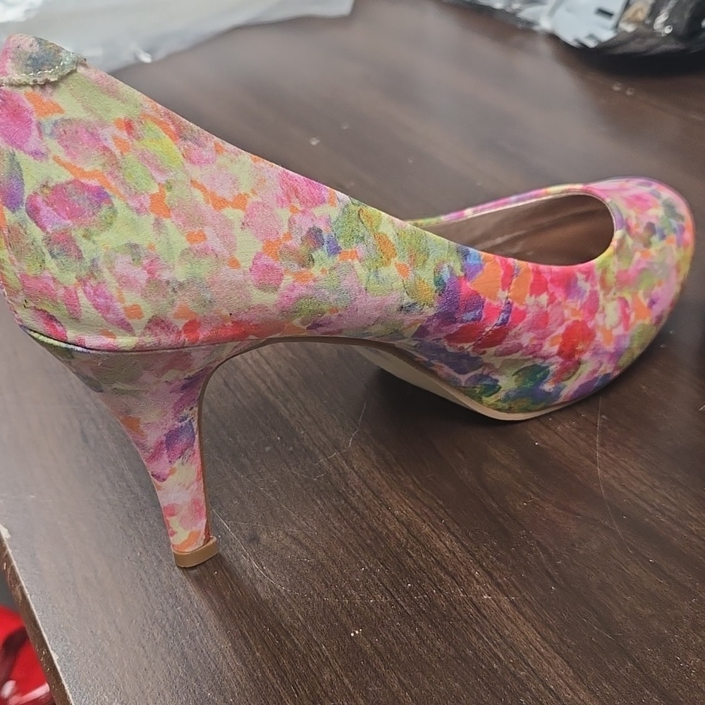 Madden Size 8 Multicolour Fabric Slip On Heels - Picture 4 of 7